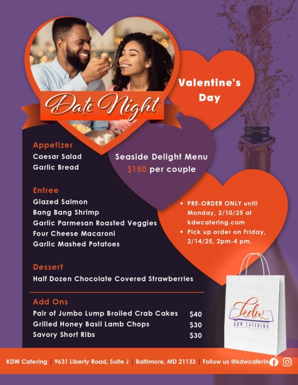 Valentine's Day Dinner Package - Date Night 2025 (serves 2)