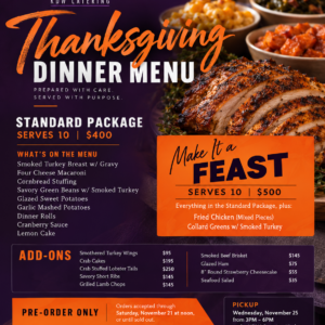 2026 Thanksgiving Dinner Packages